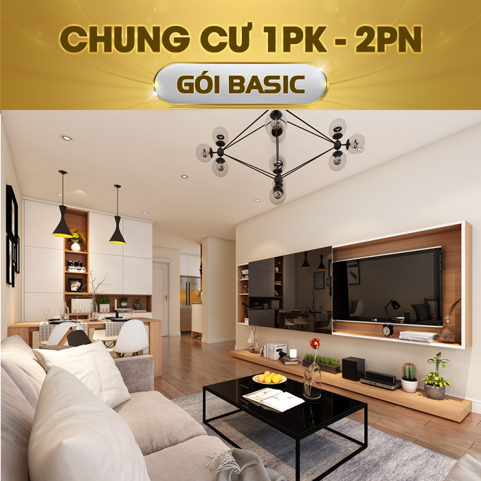 TRỌN GÓI NHÀ THÔNG MINH BKAV BASIC (Cho Chung Cư 1 Khách + 2 Ngủ)