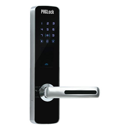 Khóa cửa cho căn hộ, nhà phố PHGLOCK KR7155-S (Bạc)