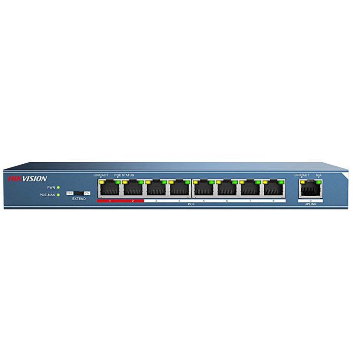 Switch PoE 8 cổng 100M Hikvision DS-3E0109P-E/M(B)