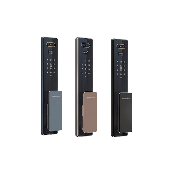Khóa cửa vân tay mã số Sharp S6-FV Xám