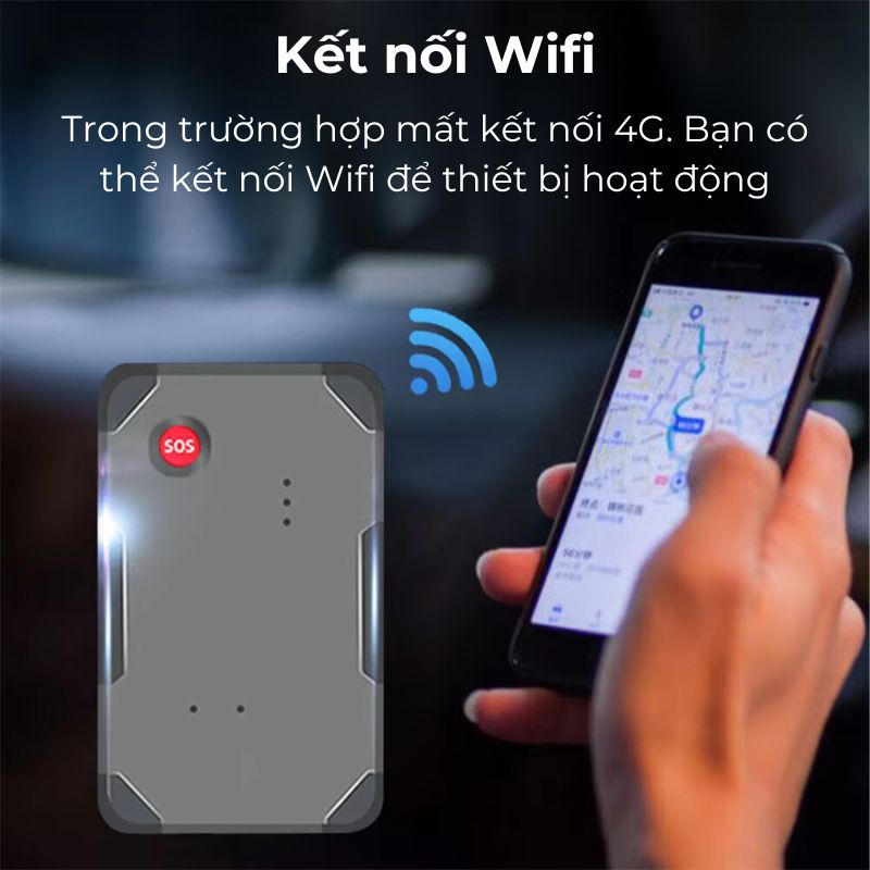 Định vị W07B Pin 9 ngày Mini Siêu Nhỏ - Chính xác 99.99% - Theo dõi thời gian thực