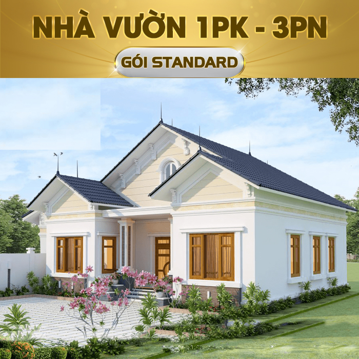 TRỌN GÓI NHÀ THÔNG MINH BKAV STANDARD (Nhà vườn 1 PK + 3 PN)