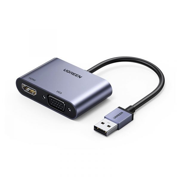 Bộ Chuyển USB 3.0 sang HDMI và VGA UGREEN 20518