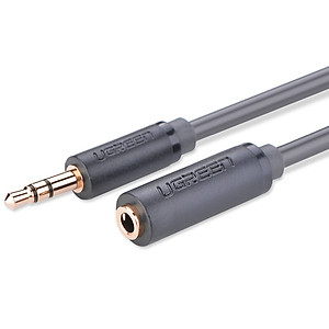 Cáp âm thanh kéo dài hai đầu chuẩn 3.5mm 1 đầu đực 1 đầu cái dài 1M UGREEN AV124 10782
