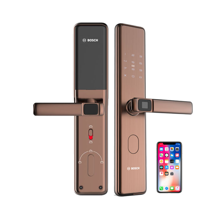 Khóa Cửa BOSCH ID30B PLUS màu đồng  – App điện thoại