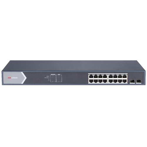 Switch mạng thông minh 16 cổng PoE Gigabit Hikvision DS-3E1518P-EI/M