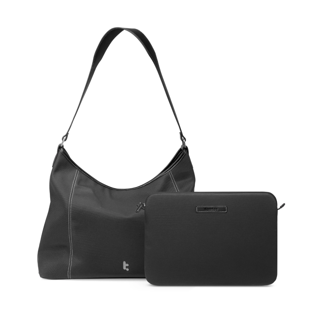 Combo Túi Xách Và Túi Chống Sốc Tomtoc (Usa) Versatile - T28 Laptop Tote T28M1 Màu Đen