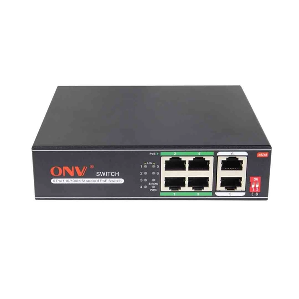 Switch PoE ONV H1064PSD (4 PoE, 2 uplink)
