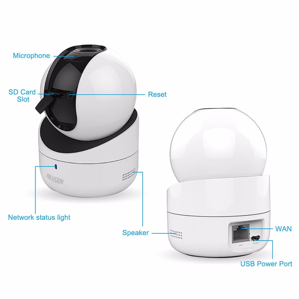 Camera IP Robot 2MP HIKVISION DS-2CV2Q21FD-IW(B)