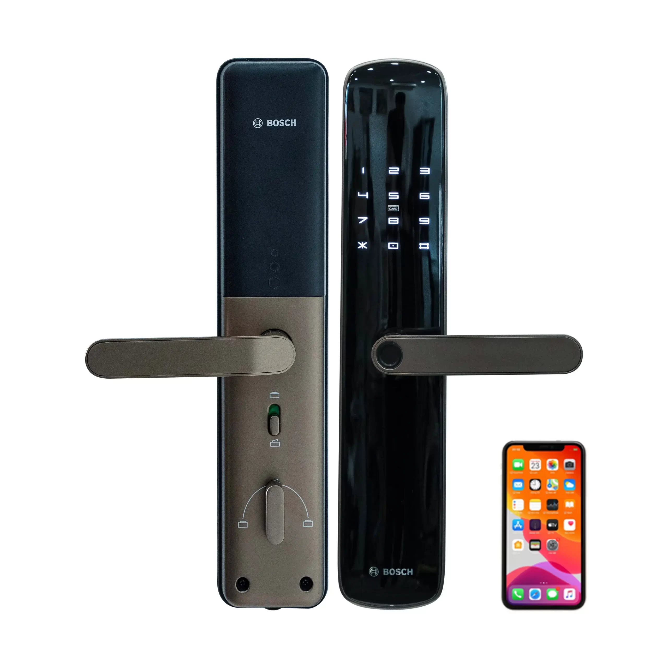 Khóa Cửa Vân Tay cao cấp BOSCH ID60BK PLUS – App điện thoại
