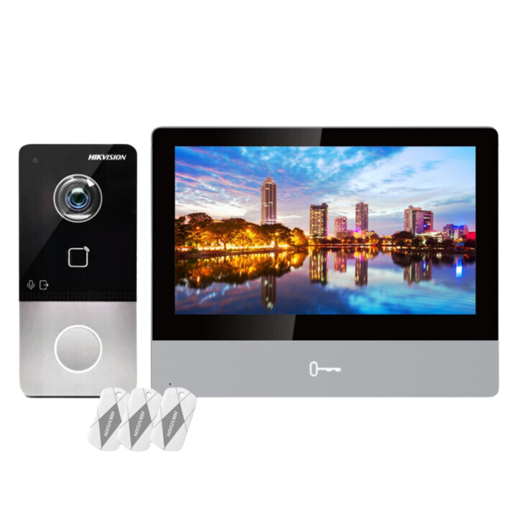 Lắp đặt bộ KIS606 Chuông cửa có hình HIKVISION