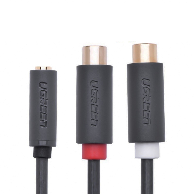 cáp chuyển đổi audio ra av 3.5mm to 2 đầu av RCA chính hãng Ugreen 10562