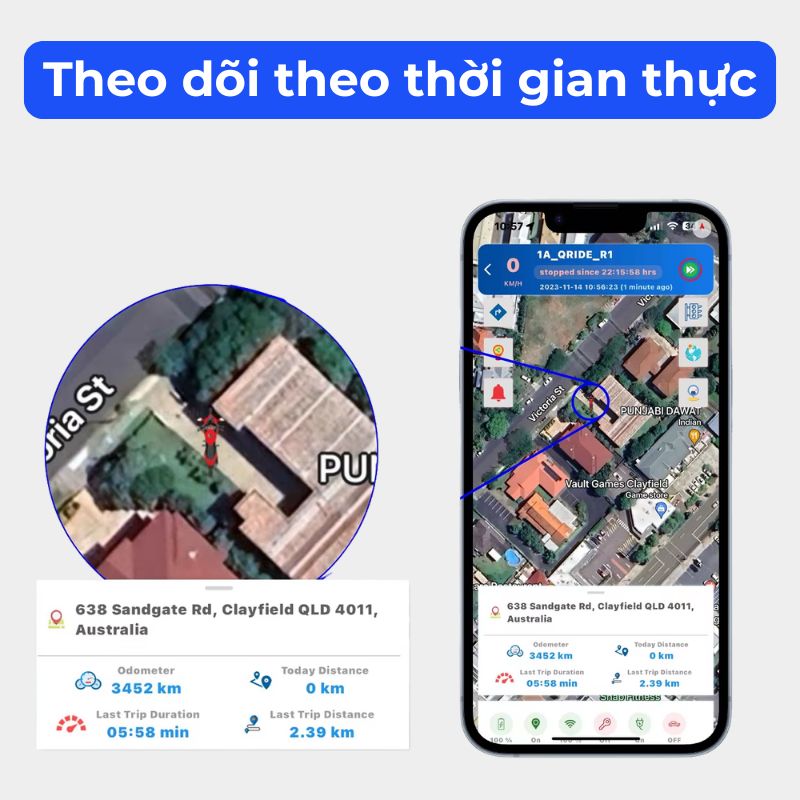Định vị W07B Pin 9 ngày Mini Siêu Nhỏ - Chính xác 99.99% - Theo dõi thời gian thực