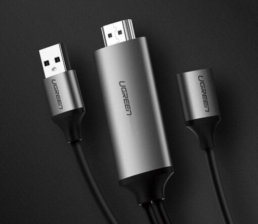 Cáp chuyển đổi USB (Micro Lightning Type-C) sang HDMI dài 1.5m UGREEN 50291