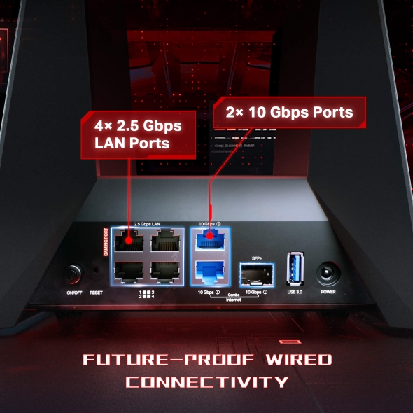 Gaming Router Wi-Fi 7 BE19000, 3 Băng Tần Tp-link Archer GE800