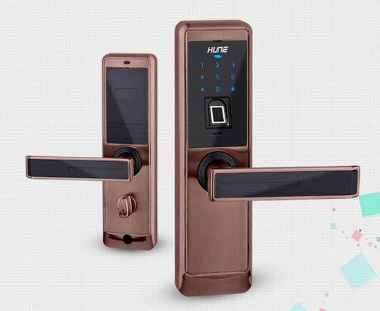Khóa vân tay, mã số, thẻ từ HUNE 918-88-F