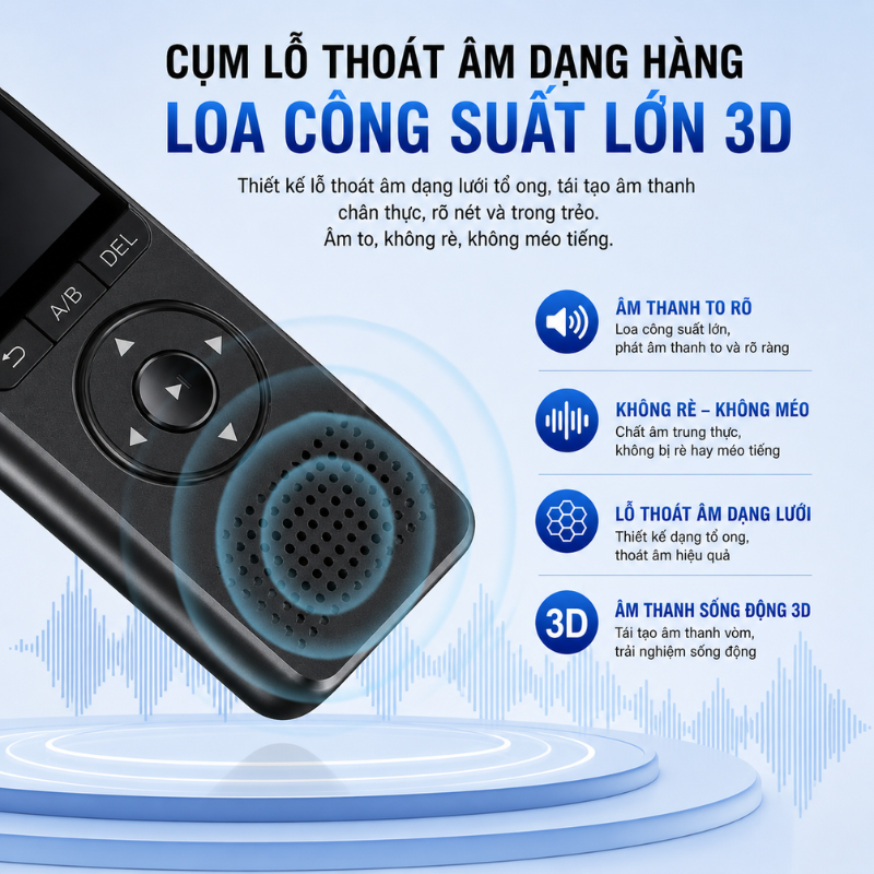 Máy Ghi Âm DS-7108NI-Q1/M – Ghi Âm Siêu Nét 1536Kbps, Pin 50 Giờ, Dễ Dùng