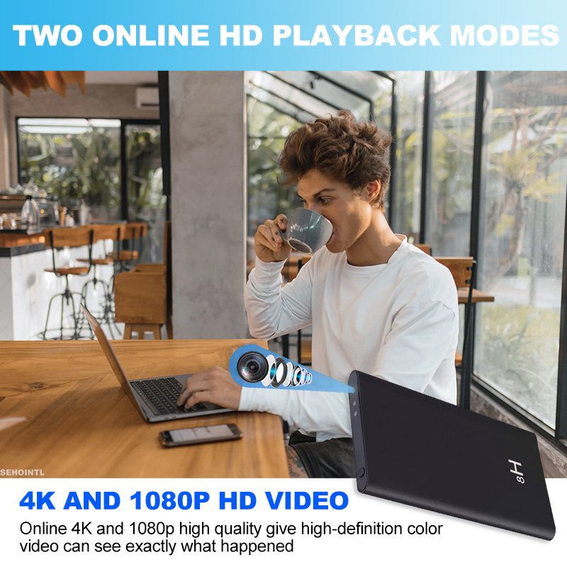 Camera Ngụy Trang Sạc dự phòng Mini H8Pro  – Ẩn siêu nét