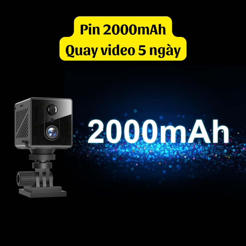 Camera Wifi (BC2) MW6 Full 2K - Hồng ngoại ẩn 10m - Âm thanh rõ - Mini nhỏ gọn - Pin 5 ngày(BC2)