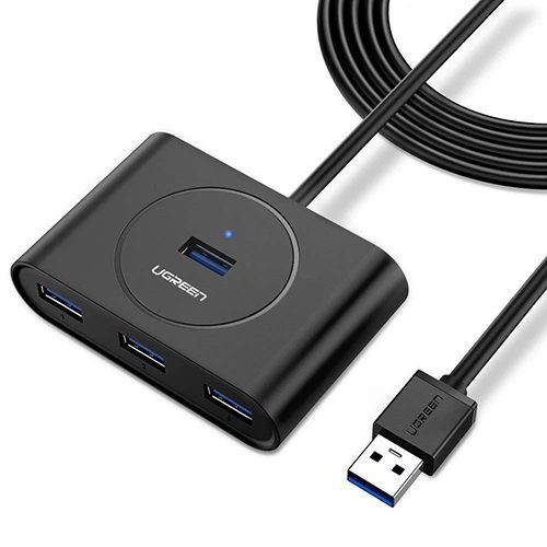 Hub USB 3.0 4 Cổng Ugreen CR113 20290 Màu Đen Dài 0.5m
