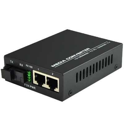 Converter Quang HDtec 2 cổng RJ45 Lan 1G