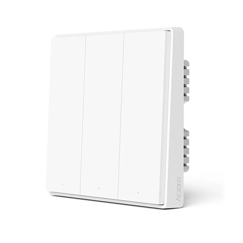 Công tắc âm tường Aqara D1 Smart Switch hàng Nội địa Màu trắng 3 Nút không dây nguội