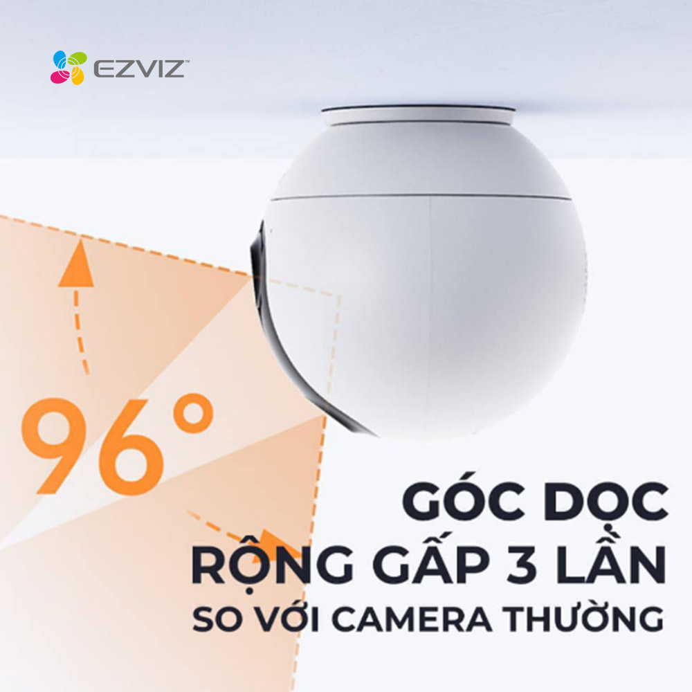 Camera mắt kép quay quét 2K+ EZVIZ C60P Dual Mix
