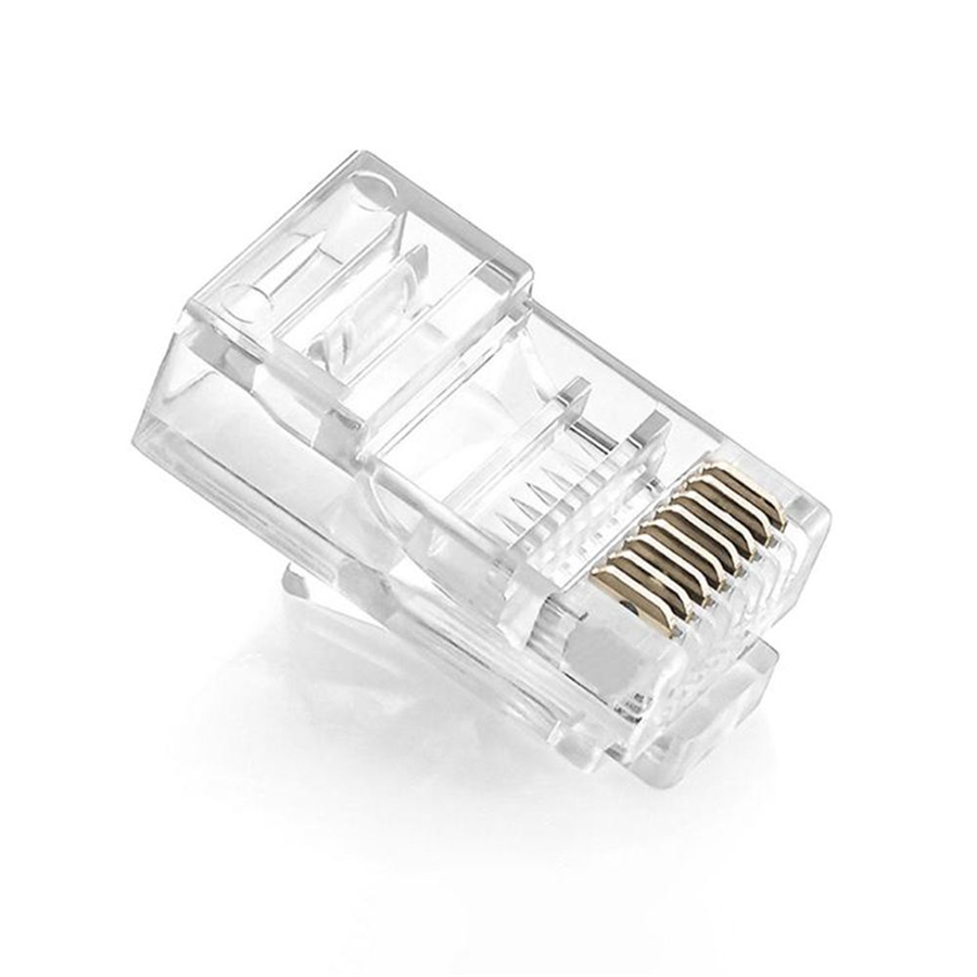 Đầu bấm mạng Cat6 UGREEN NW120 50961 đầu nối mạ vàng 10 Chiếc/Hộp