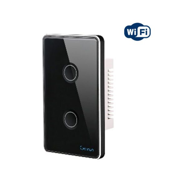Công tắc cảm ứng mặt lõm chữ nhật 2 nút Goman GM-W222