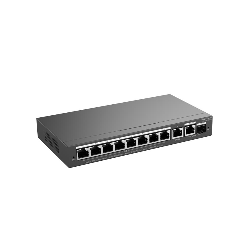 Layer 2 Smart Managed PoE Switch 10 Cổng RUIJIE RG-ES210GS-P